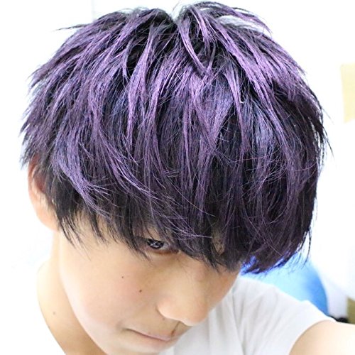 ユニーク髪 カラー メンズ 紫 自由 髪型 コレクション