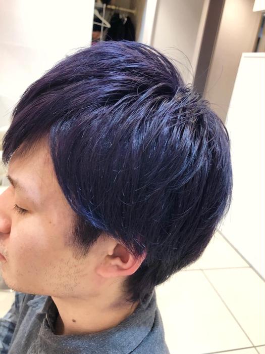 【50+】 紫 ヘアカラー メンズ Kamigatacmインスピレーションのための髪型画像