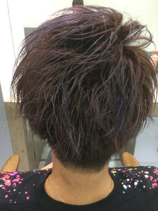【ベストコレクション】 紫 メッシュ メンズ 最高のヘアスタイル画像
