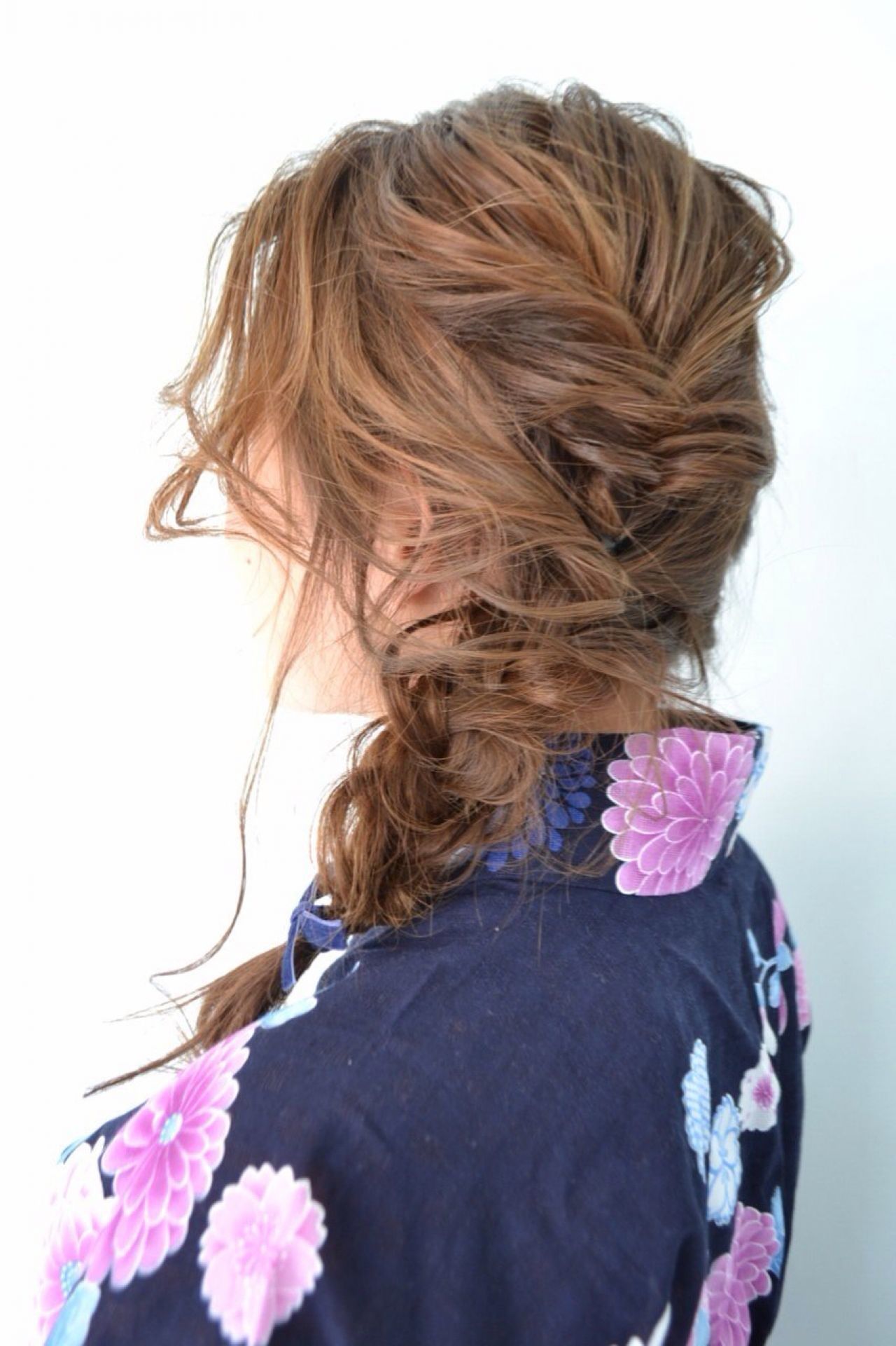 髪型 ロング 三つ編み